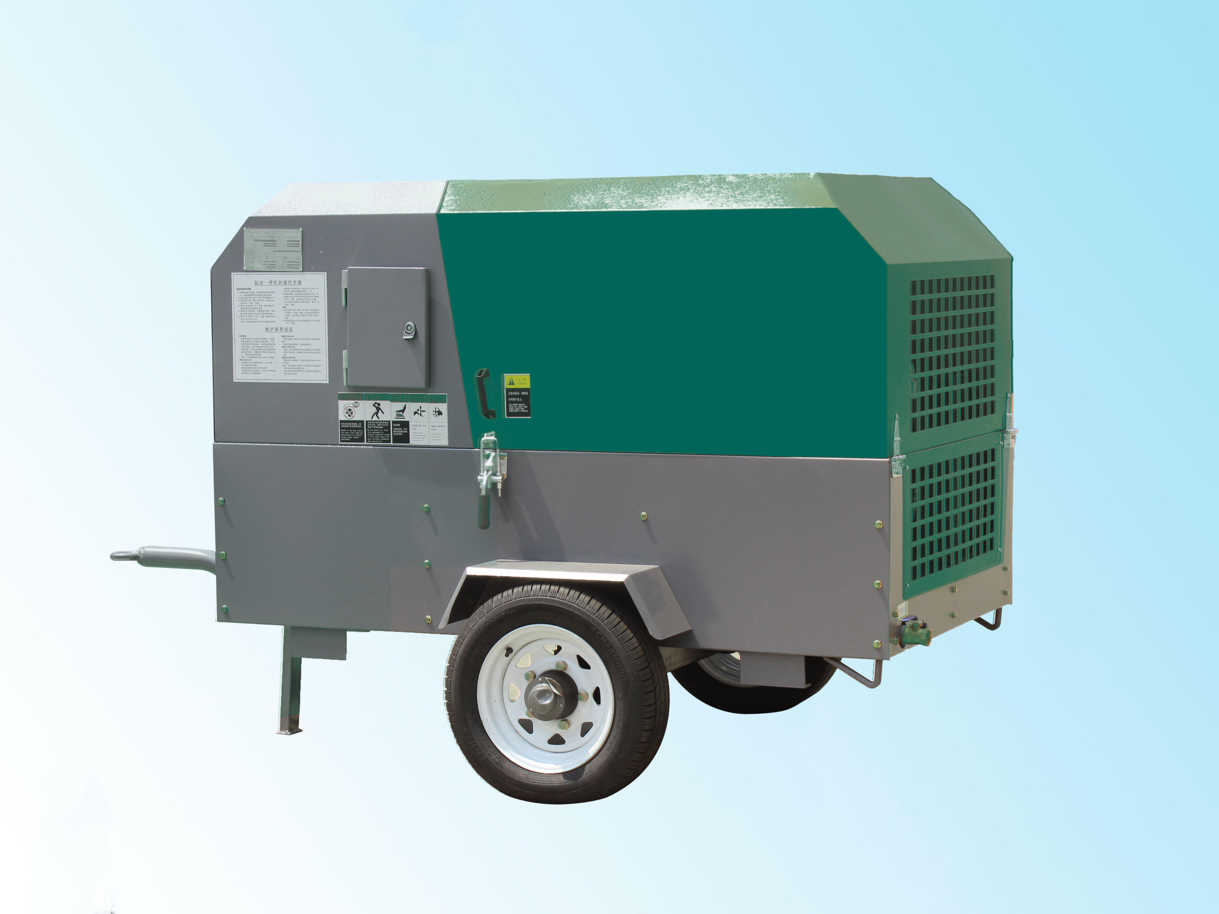 電動單級壓縮移動螺桿式空氣壓縮機產品圖 電動單級壓縮移動螺桿式空氣壓縮機產品圖